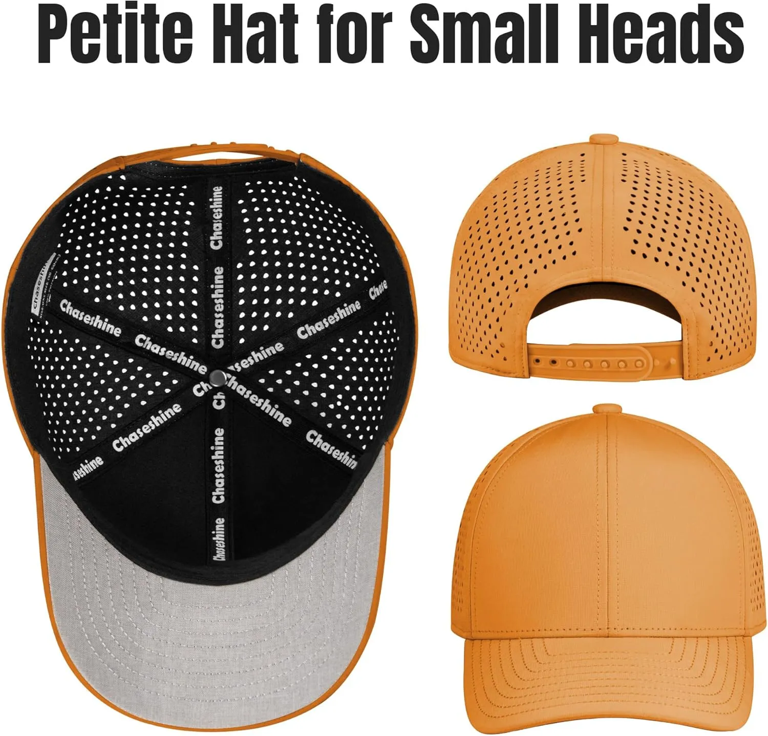 Performance Snapback Hats for Men Women,6 Panel Baseball Cap,Golf,Running,Workout