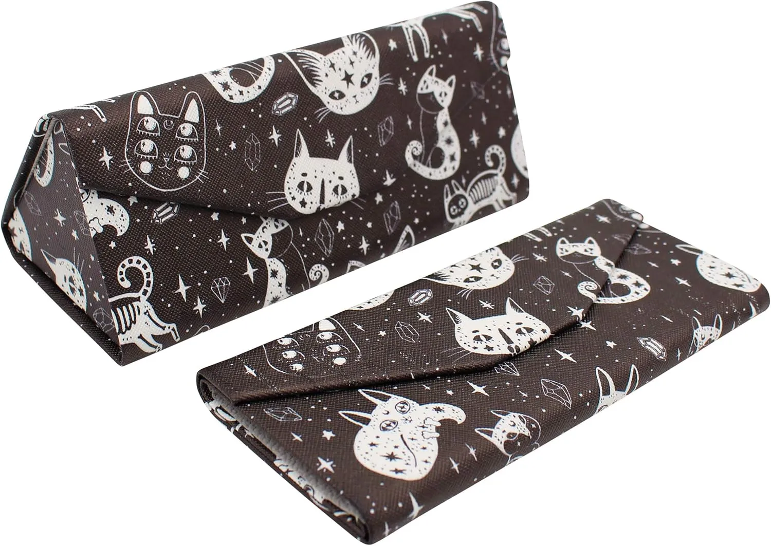 Real Sic Glasses Case for Men and Women - Magnetic Folding Hard Shell Sunglass Holder - Inspired by Halloween/Horror/Occult