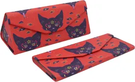 Real Sic Glasses Case for Men and Women - Magnetic Folding Hard Shell Sunglass Holder - Inspired by Halloween/Horror/Occult