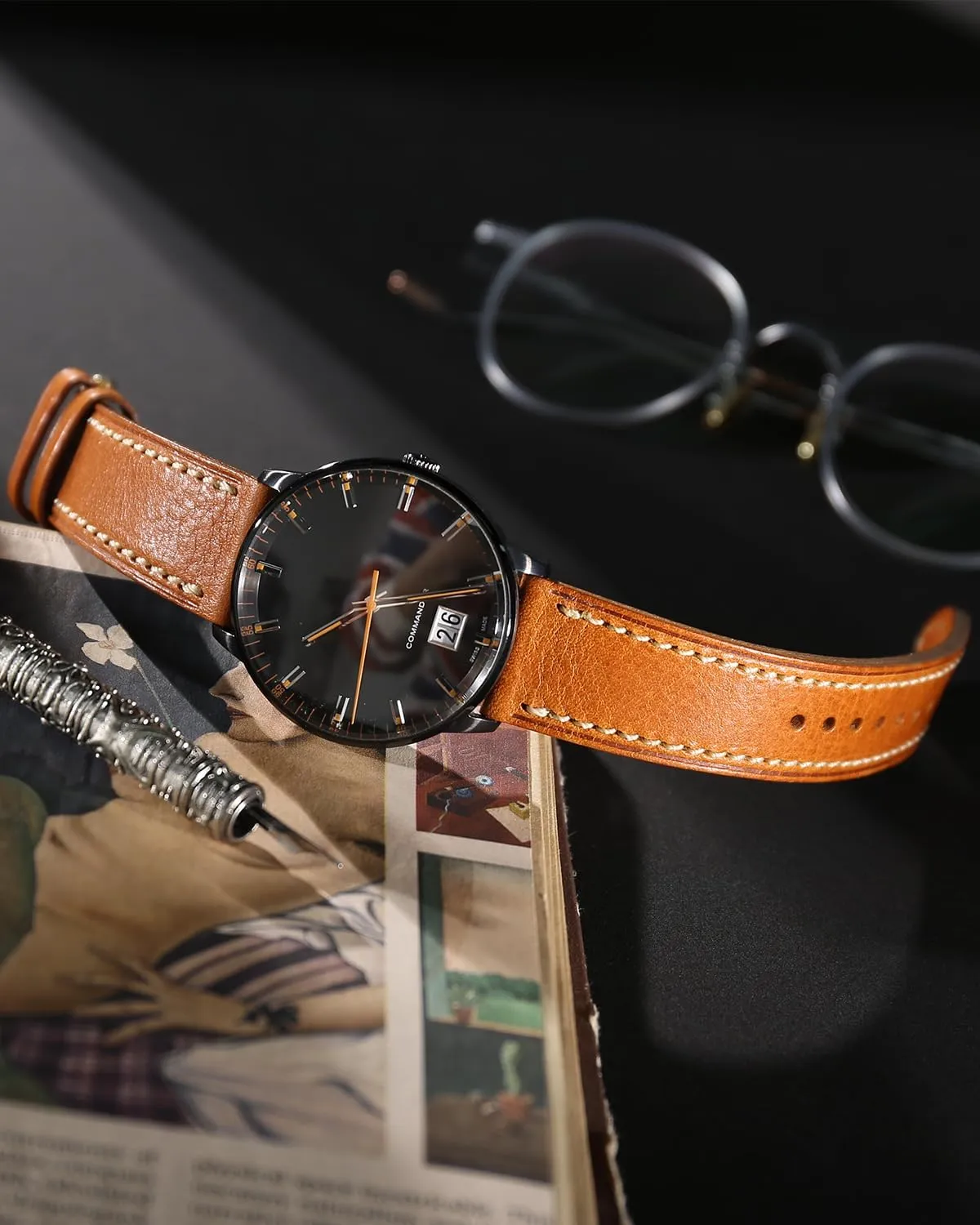 REZERO Leather Watch Bands, Handmade Watch Straps, Italian Top Grain Soft Leather Watch Bands Replacement, Vegetable-Tanned & Oil-Waxed Watch Bracelets 18/19/20/21/22/23/24/26mm for Men, Women