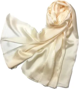 Shanlin Silk Feel Long Satin Patterned & Solid Color Scarves for Women in Gift Box