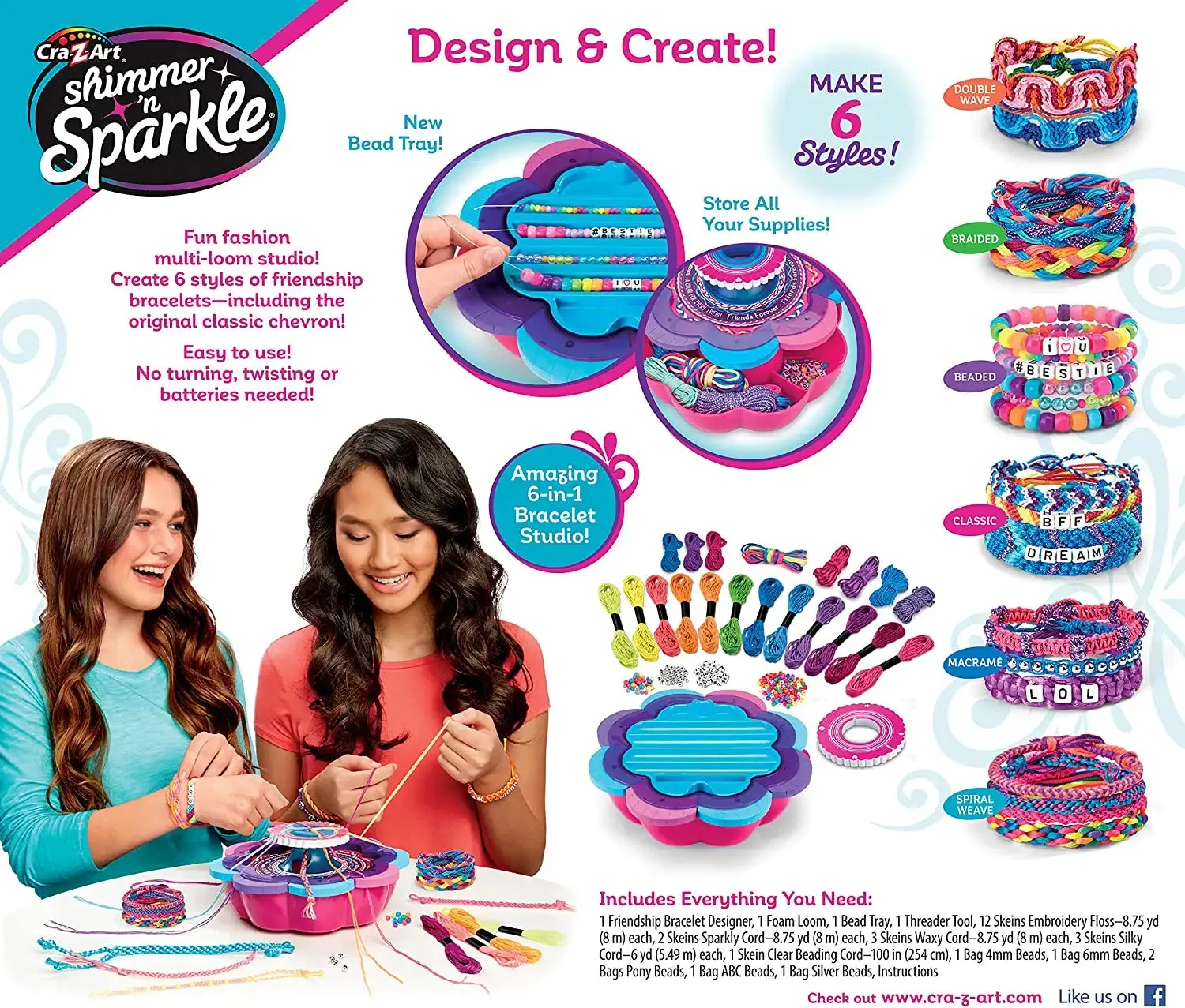 Shimmer n Sparkle 6 in 1 Friendship Bracelet Studio
