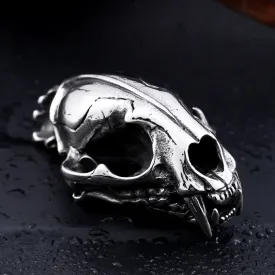 Stainless Steel Dino Skull Pendant Necklace