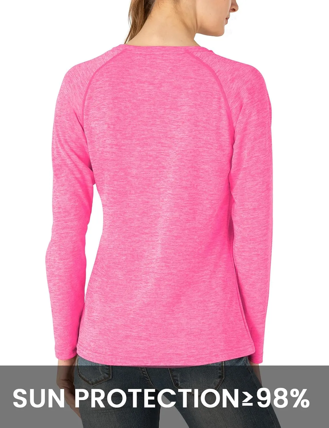 TBMPOY Women's UPF 50 Sun Protection Long Sleeve Shirts SPF Lightweight Hiking Running Fishing Outdoor Tops