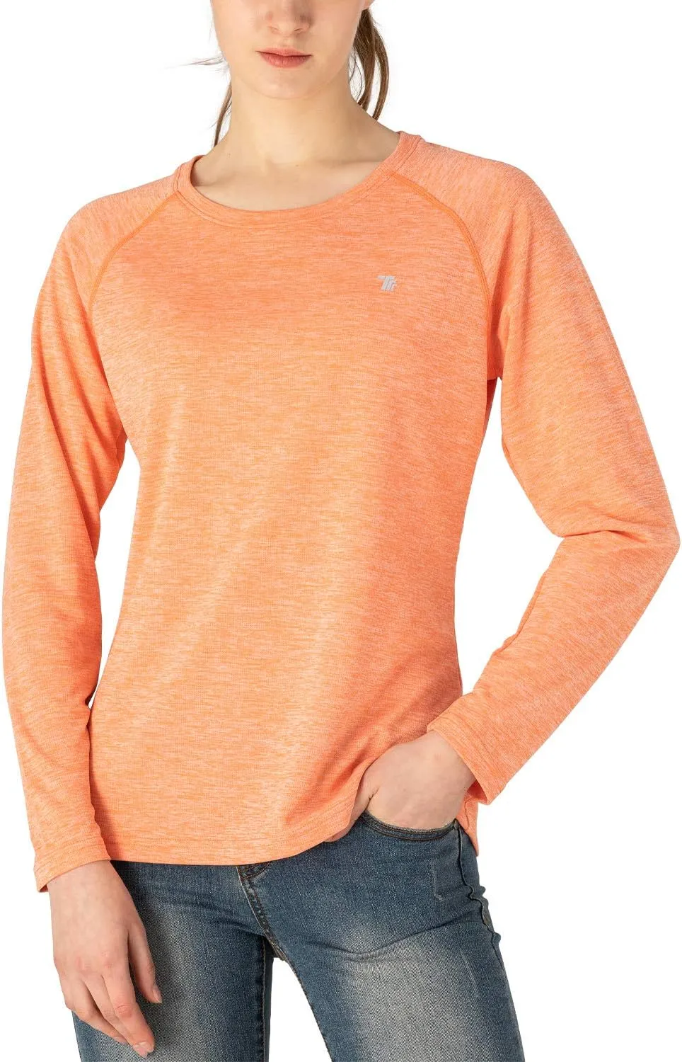 TBMPOY Women's UPF 50  Sun Protection Long Sleeve Shirts SPF Lightweight Hiking Running Fishing Outdoor Tops