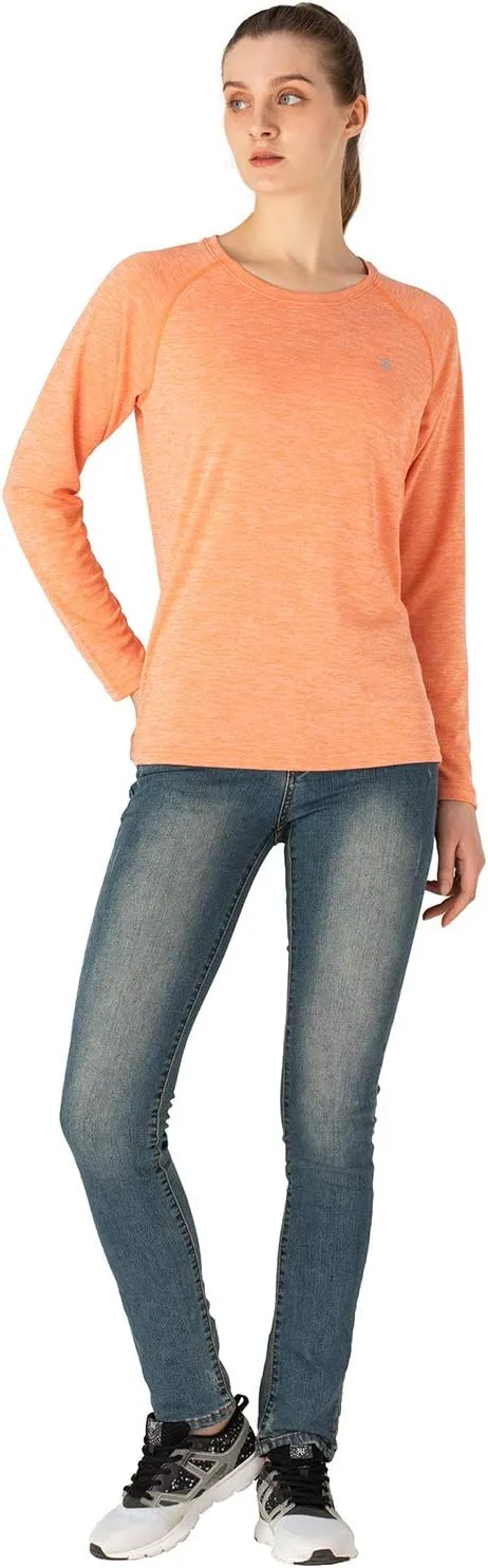 TBMPOY Women's UPF 50  Sun Protection Long Sleeve Shirts SPF Lightweight Hiking Running Fishing Outdoor Tops