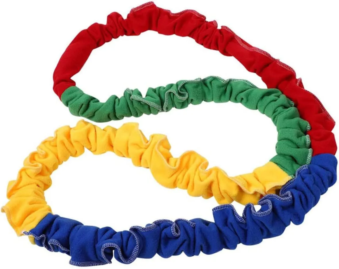 VOSAREA Team Building Stretchy Bands for - 25m Outdoor Activity Ropes for Physical Education - Games and Group Challenges for Schools and Family Gatherings