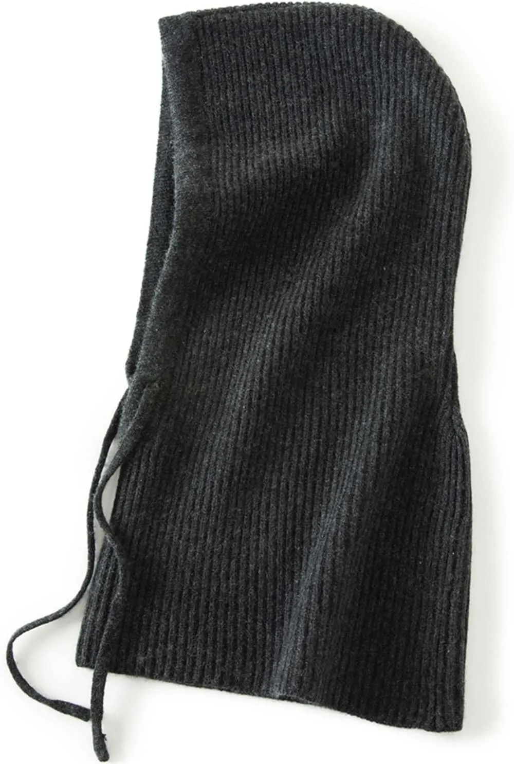 Winter Hats Women's & Men's Warm Hooded Scarf Balaclava Knit Beanie Drawstring Skull Cap