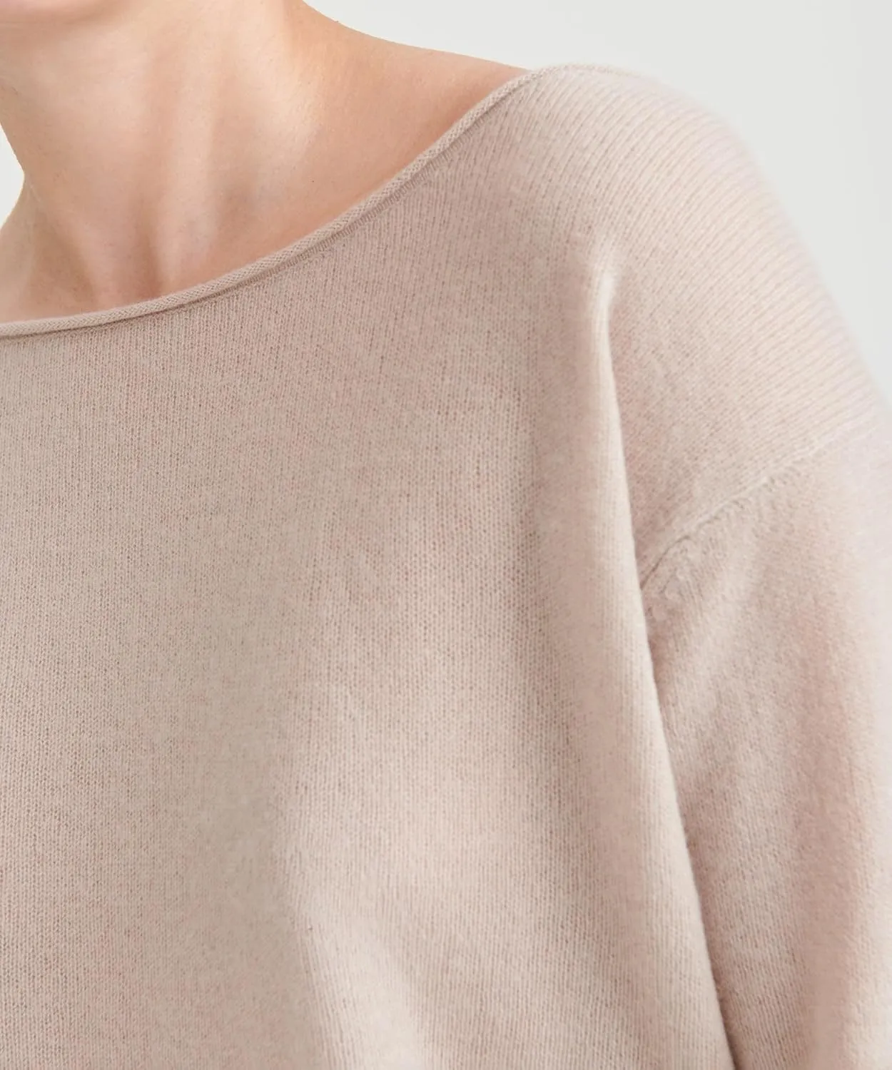 Women's Cashmere Boatneck Sweater
