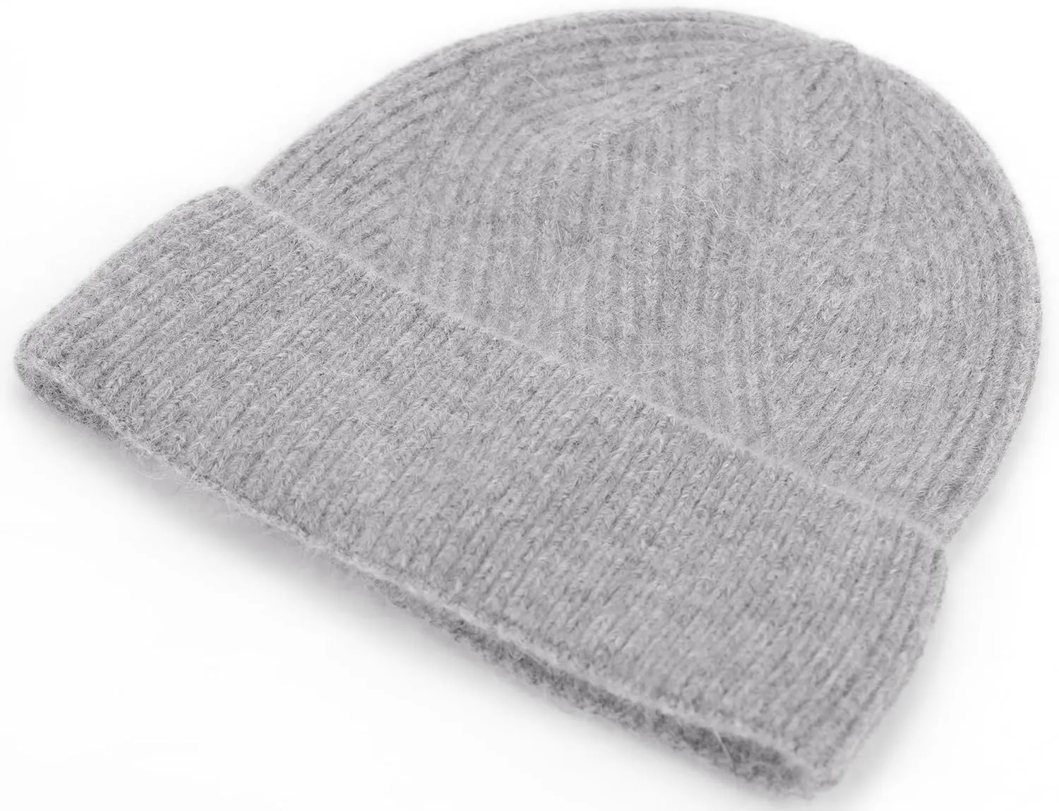 Womens Mens Lightweight Soft Winter Cashmere Ribbed Cuff Knit Beanie Skull Cap Ski Hat