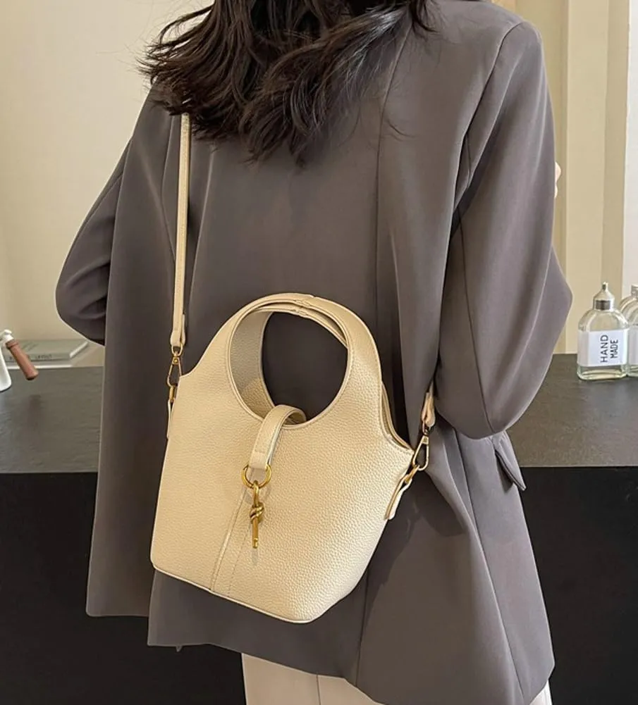 Women's PU Leather Hobo Shoulder Crossbody Bag - Vintage Tote Small Handbag Purse