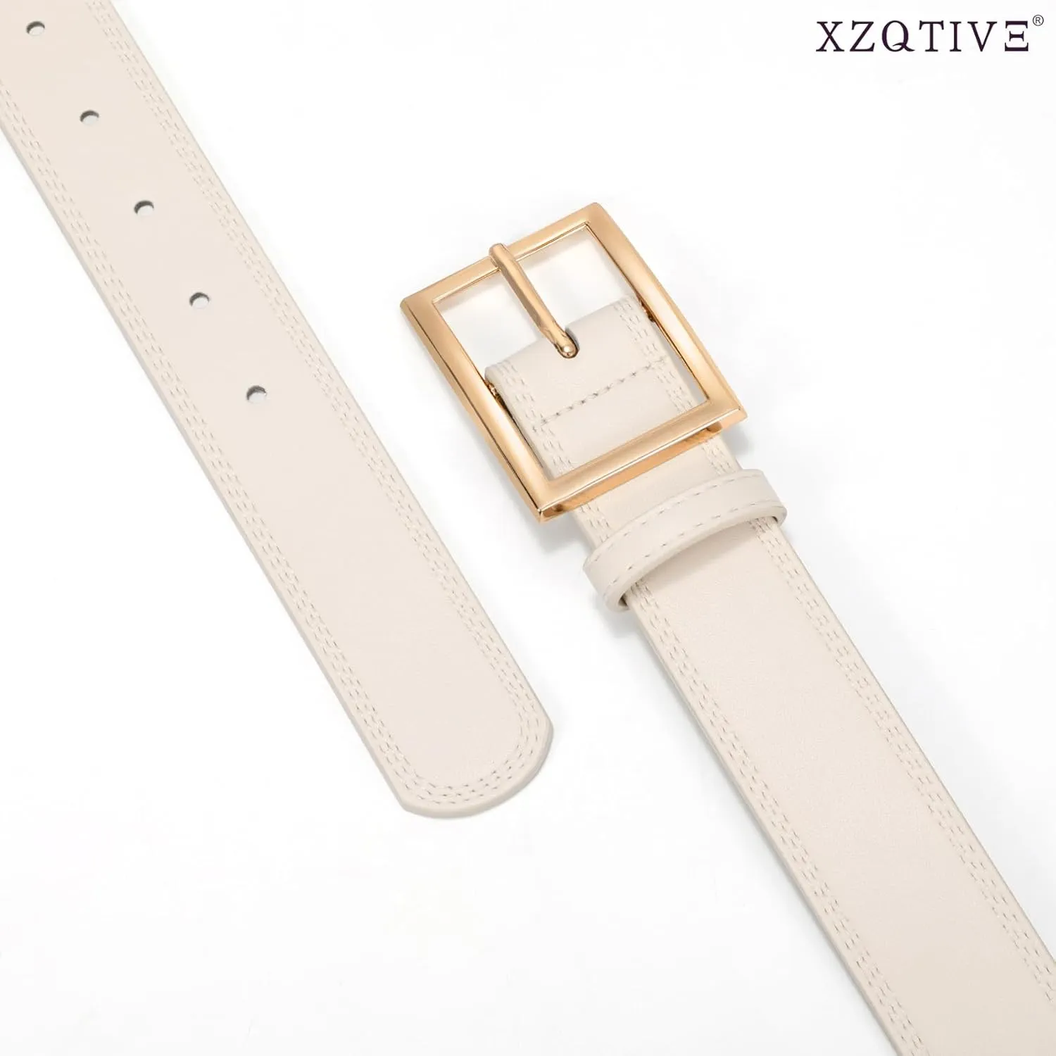 XZQTIVE Women Leather Belts for Jeans Pants Dresses Fashion Waist Belt for Women with Pin Buckle