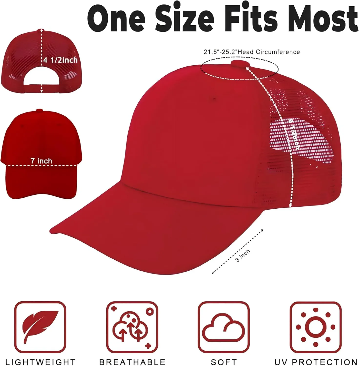 ZH 12 Pack Mesh Trucker Hats, Bulk Baseball Caps for Men and Women, Trucker Cap Wholesale